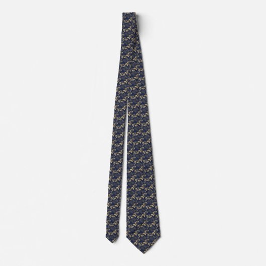 Cravate Gingko Feuille Necktie (Dos)