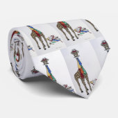 Cravate, girafe avec des cravates (Roulé)