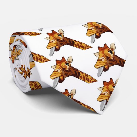 Cravate Girafe idiote (Roulé)