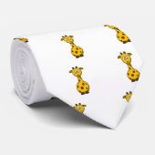 Cravate Girafe mignonne Clipart de bande dessinée (Roulé)
