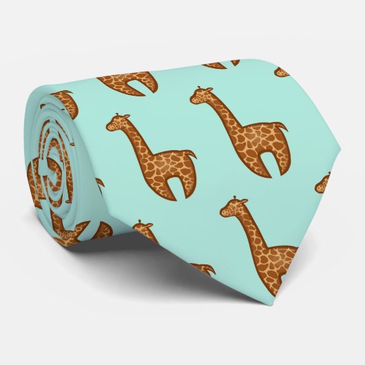 Cravate Girafes de Chibi (Roulé)