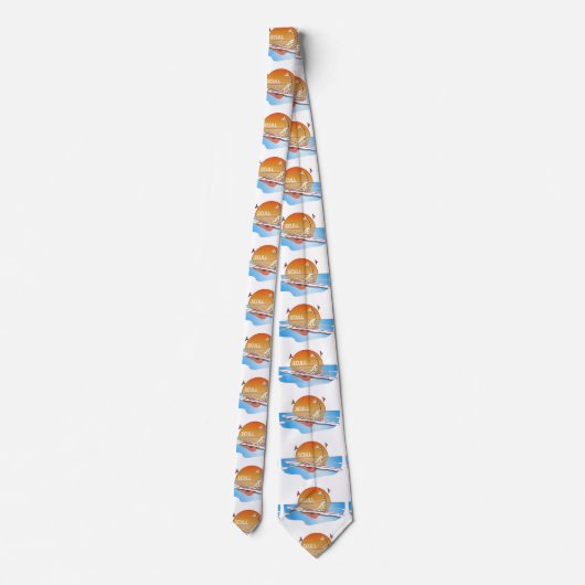 Cravate Giraffe Bateau à aubes à simple coque (Dos)