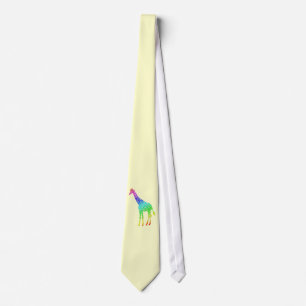 Cravate Giraffe colorée