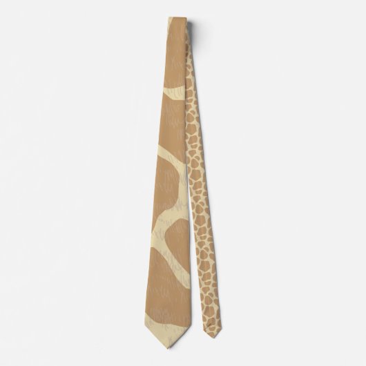 Cravate Giraffe, motif en peau d'animal, motif du désert (Devant)
