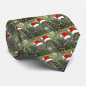 Cravate Giraffes de Noël (Roulé)