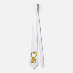 Cravate giraffes in love tie