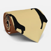 Cravate Giraffes Silhouette (Roulé)