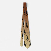 Cravate Giraffes Silhouette (Dos)