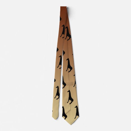 Cravate Giraffes Silhouette (Dos)