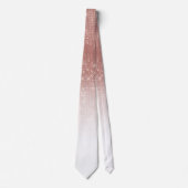 Cravate Girl Faux Rose  Parties scintillant de séquence or (Devant)