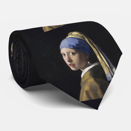 Cravate Girl with a Pearl Earring by Johannes Vermeer (Roulé)