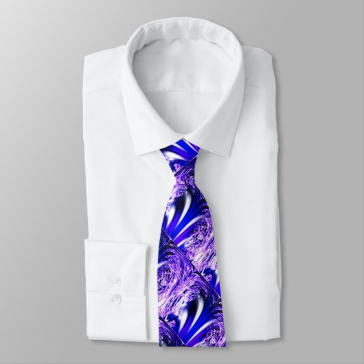 Cravate glace bleue (Attaché)