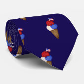 Cravate Glace du 4 juillet Drapeau USA (Roulé)