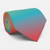 Cravate Glace râpée de PixDezines/couleurs néon rétro (Roulé)