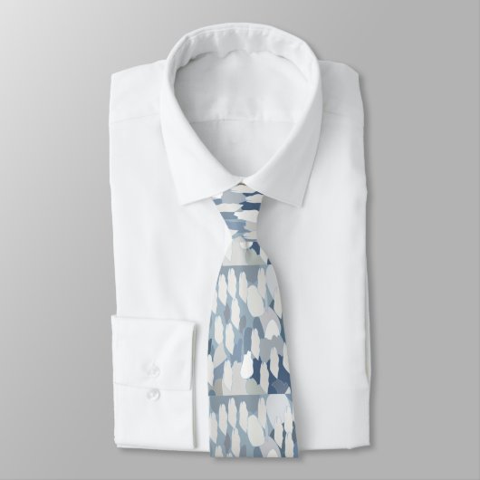 Cravate Glacier bleu Motif (Attaché)
