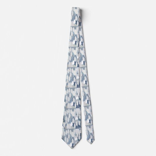 Cravate Glacier bleu Motif (Devant)