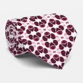 Cravate Glam chatoyante, Bourgogne (Roulé)