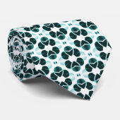 Cravate Glam chatoyante, Turquoise (Roulé)