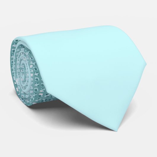 Cravate Glam Mint Green Aqua Parties scintillant Gradient  (Roulé)