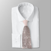 Cravate Glamour Rose argent brillant Parties scintillant o (Attaché)