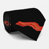 Cravate Glitch Food milliardaires bacon (Roulé)