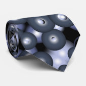 Cravate Global Concentric Circle Orbital Art Abstrait (Roulé)