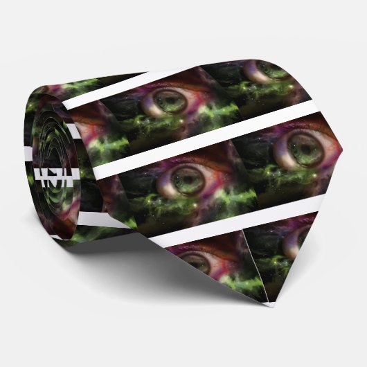 Cravate Globe oculaire d'univers (Roulé)