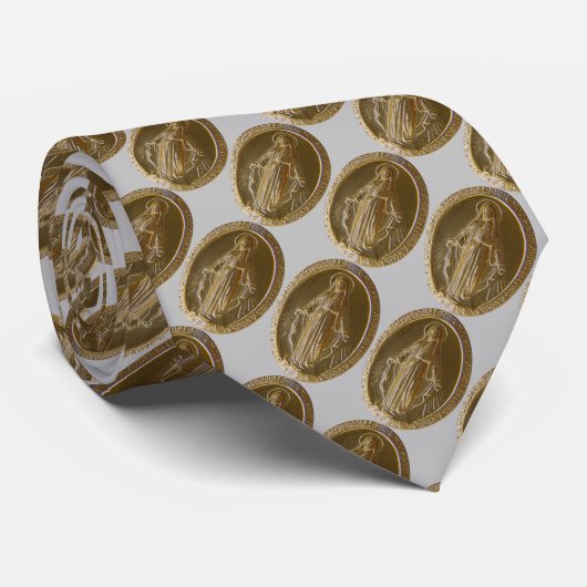 Cravate gloire à la médaille miraculeuse (Roulé)