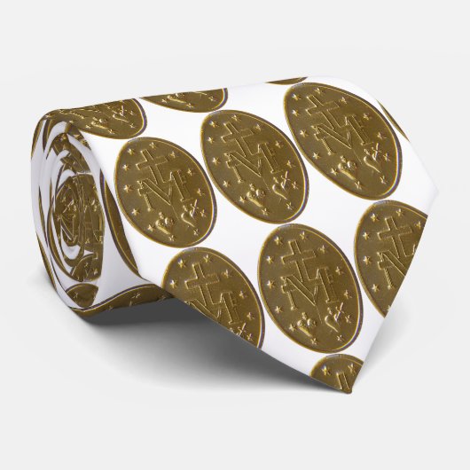 Cravate gloire à la médaille miraculeuse (Roulé)