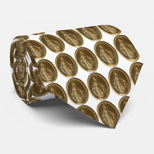 Cravate gloire à la médaille miraculeuse (Roulé)