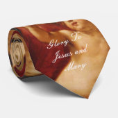 CRAVATE GLORY TO JESUS AND MARY (Roulé)