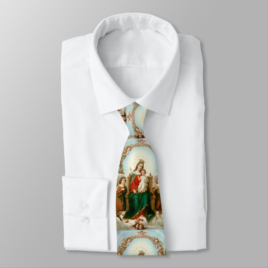 Cravate glory to jesus and mary (Attaché)