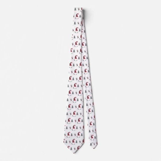 Cravate Gnome et Reindeer Scandinavian Tomte design (Devant)