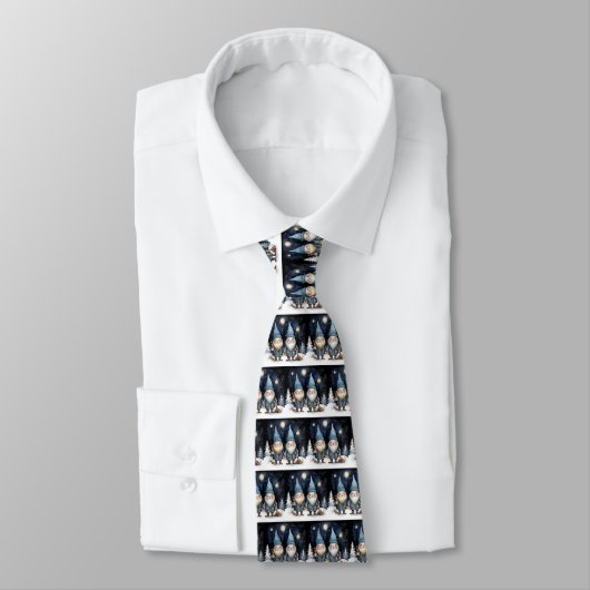 Cravate Gnomes d'hiver Necktie (Attaché)