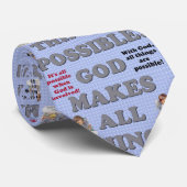 Cravate God Makes All Things Possible! (Roulé)