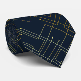 Cravate Gold Abstrait