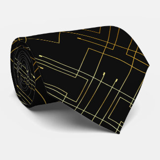Cravate Gold Abstrait
