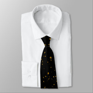 Cravate Gold Flakes Noir
