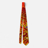 Cravate GOLD HYPER BUTTERFLY AILE AVEC PIERRES GEM, Rouge (Dos)