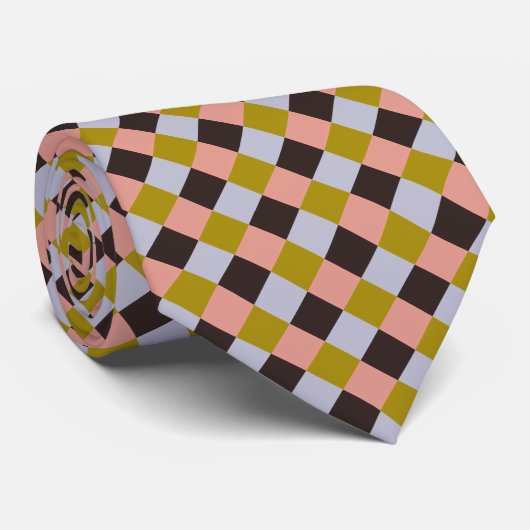 Cravate Gold Pink Chocolate Lavender (Roulé)
