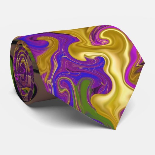 Cravate Gold Satin  (Roulé)