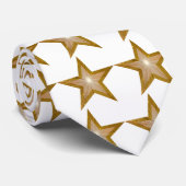 Cravate "Gold" Star White (Roulé)