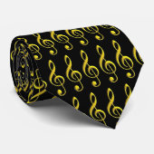 Cravate Gold Treble Clef (Roulé)