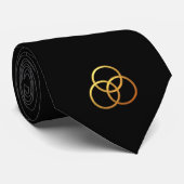 Cravate Golden "3-D" Trinity Symbol (Roulé)