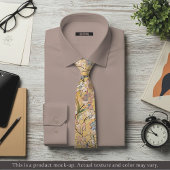 Cravate Golden Impressionist Floral Necktie