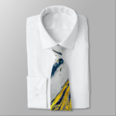 Cravate Golden liquid with blue tones (Attaché)
