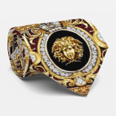 Cravate Golden Medusa Gems (Roulé)