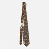 Cravate Golden Plectron - Design élégant pour les mélomane (Dos)