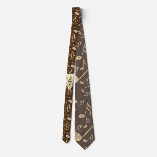 Cravate Golden Plectron - Design élégant pour les mélomane (Dos)