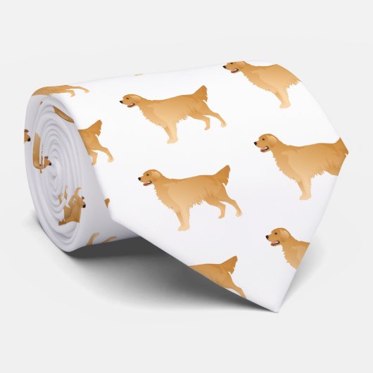 Cravate Golden Retriever Basic Breed Design (Roulé)